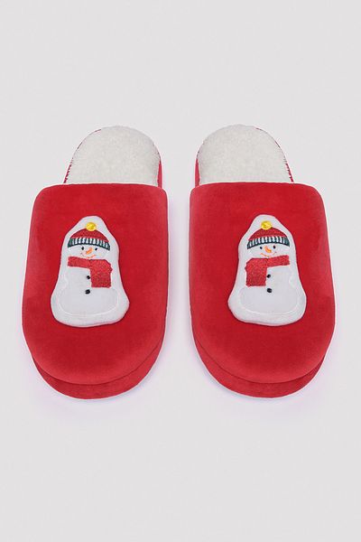 Penti Snow Man Red Slippers