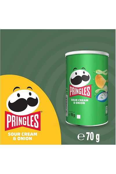 Pringles Sour Cream & Onion (70g Each) Case Pack of 12