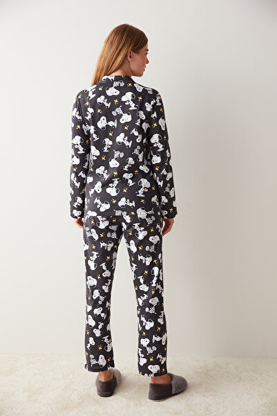Penti Σετ πιτζάμες Anthracite Lic Cutie Snoopy