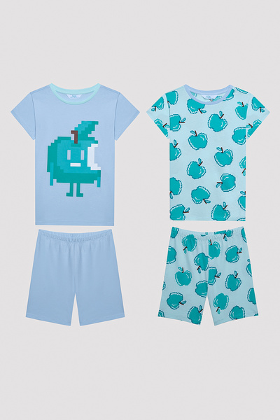 Penti Erkek Çocuk Green Apple Çok Renkli 2li Pijama Takımı