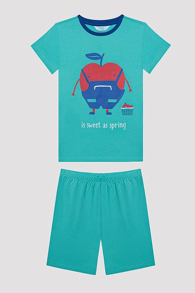 Penti Boy's Apples Multicolored 2-Piece Pajama Set