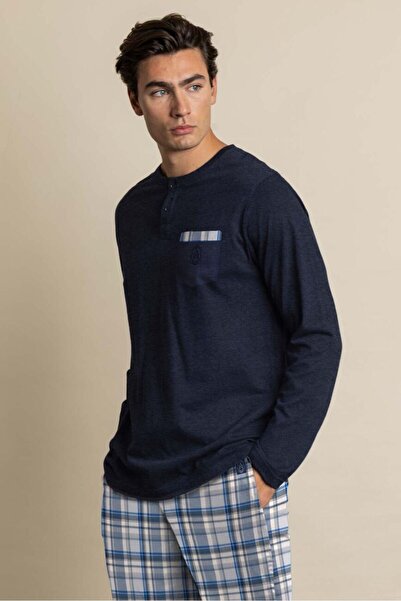 AYYILDIZ 62785 Erkek Lacivert Pijama Takımı