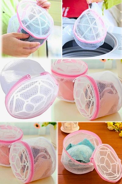 Vekorr Practical Safe Zippered Foldable Underwear Washing Net