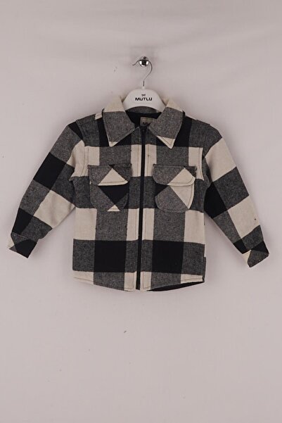 Mutlu Kids KAPAK CEPLİ FERMUARLI ODUNCU GÖMLEK