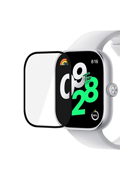 Techmaster Xiaomi Redmi Watch 4 Uyumlu 3D Full Ekran Koruyucu
