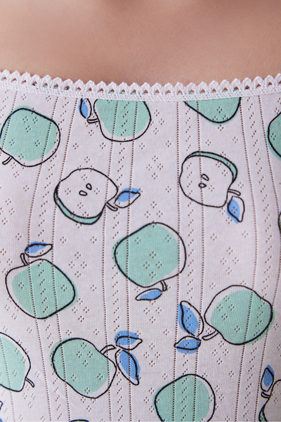 Penti Apples Pointel Beyaz Elbise Gecelik