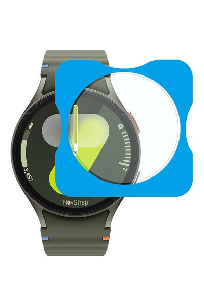 NovStrap Samsung Galaxy Watch 7 44mm ile Uyumlu Ekran Koruyucu 9H Temperli Ca...