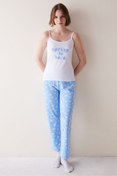 Penti Set de pijamale cu pantaloni Daisy Blue