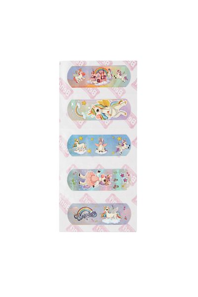 Benri Unicorn Band-Aid 15Pcs for Kids X 2Pcs