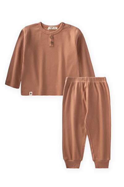 Cigit 0-5 Years Old Corded Basic Seasonal Set - Brown