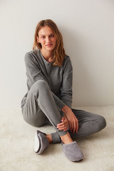 Penti Set de pijamale Relax Dark Rib