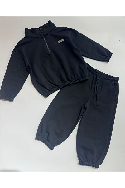 BOBBY JR KİDSWEAR ARMALI 2 Yarn Şa cu căptușeală din fleece lt-Top Set cu gul...