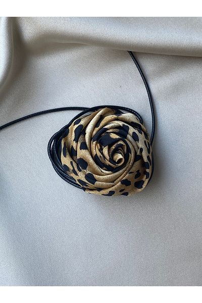 TwinsSis Store Luxury Leopard Patterned Lace up Trend Choker