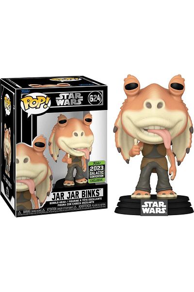 Funko شخصية حصرية من Star War Galactic Convention - Pop Jar Binks # 624
