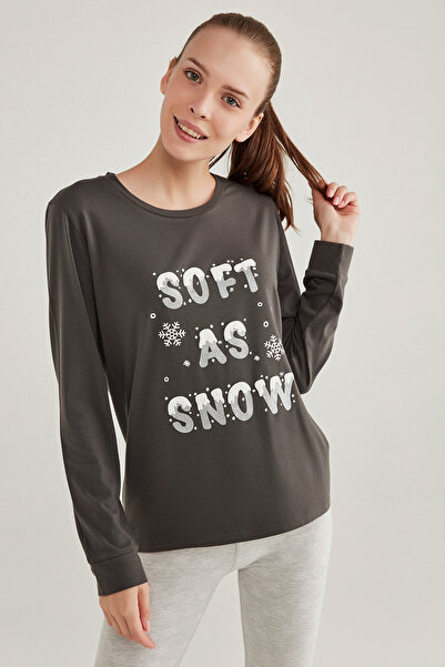 Penti Антрацит Hot Tech Soft Snow суитшърт