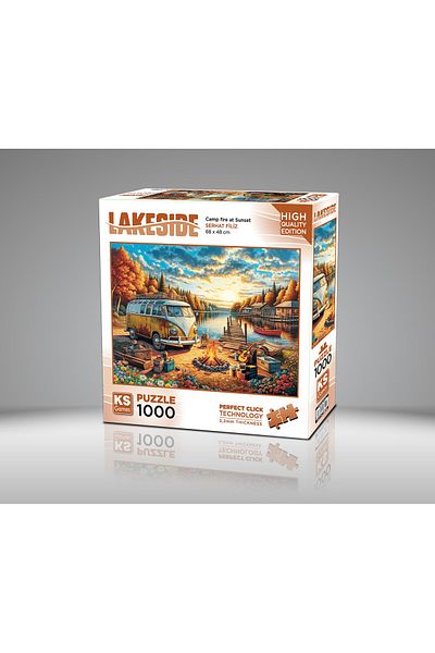 Ks Games Vosvos Camp Fire at Sunset 1000 Piece Puzzle