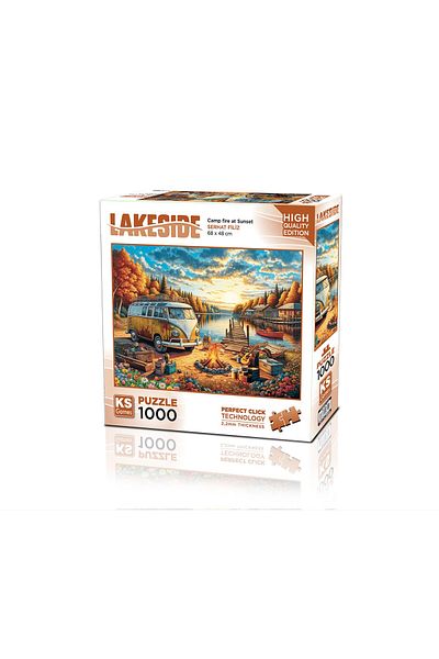 Ks Games Vosvos Camp Fire at Sunset 1000 Piece Puzzle