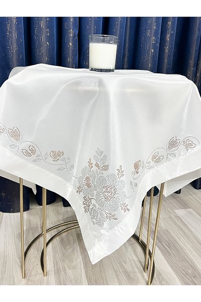 AYHANHOME Pearl Embroidered, Dowry Satin Luxury Bundle