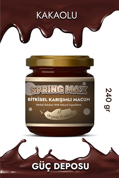 SPRİNGMAX Kakaolu Pekmez Vitamin Arı Sütü Bitkisel Organik Karışımlı Macun