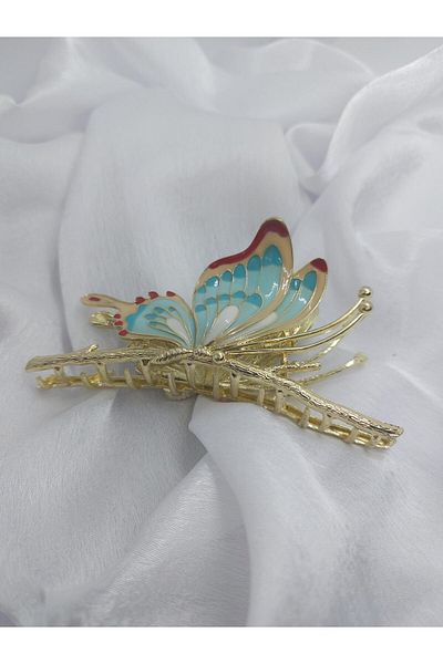 Demeter Luxury Blue Butterfly Latch Buckle