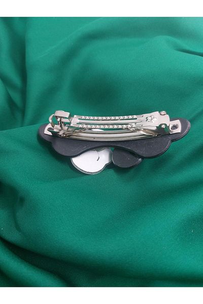 Demeter Black and White Flower Clip Buckle-1