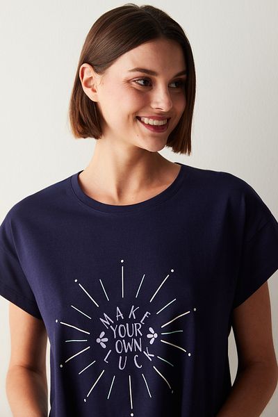 Penti Tričko Zodiac Navy Blue Pyžamový top