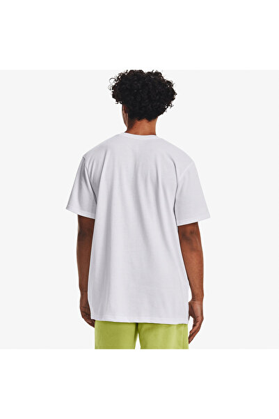 Under Armour Logo Emb Heavyweight Ss Erkek Beyaz T-shirt