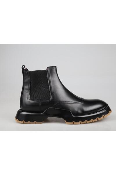 MARCOMEN 20336 Hakiki Deri Siyah Erkek Bot