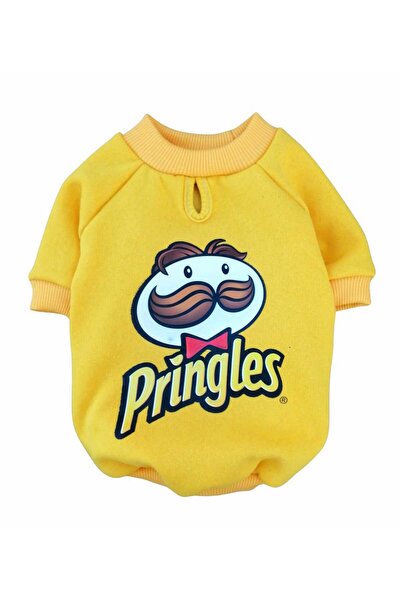 Pringles Baskılı 3 İplik Şardonlu Köpek Sweatshirt