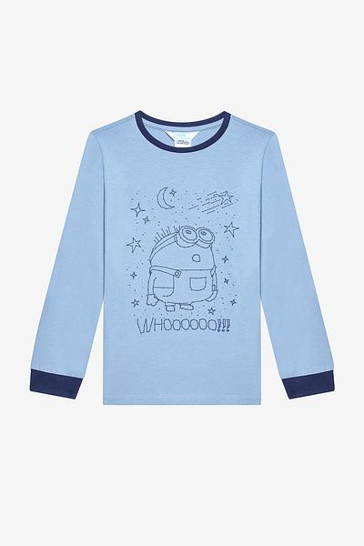 Penti Cotton Unisex Kids Minions Multicolor Pajamas Set