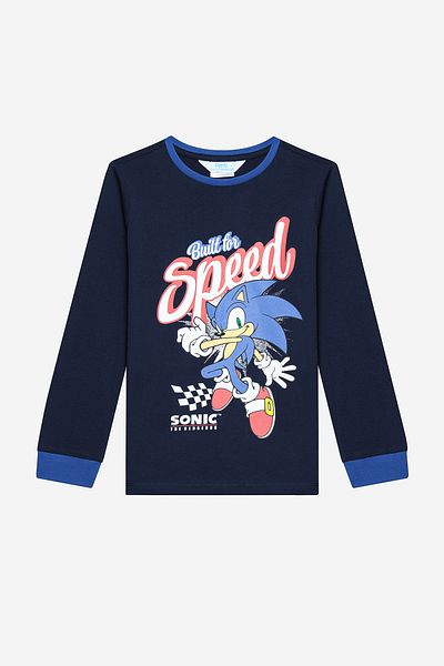 Penti Mehrfarbiges Sonic-Pyjama-Set für Jungen aus Baumwolle