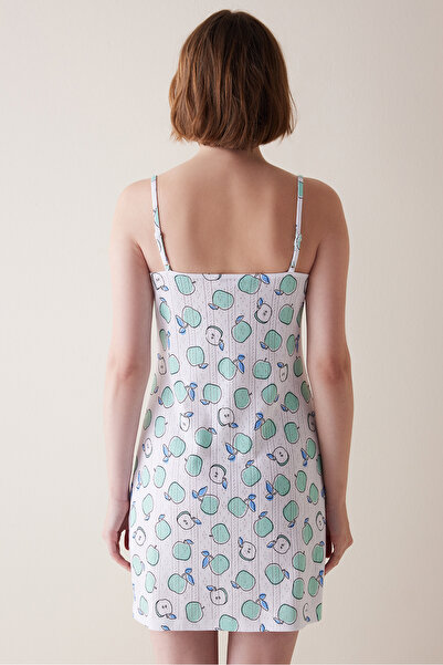 Penti Apples Pointel Beyaz Elbise Gecelik