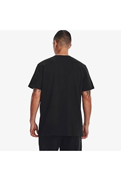 Under Armour Μπλούζα με λογότυπο Emb Heavyweight Ss Erkek Siyah
