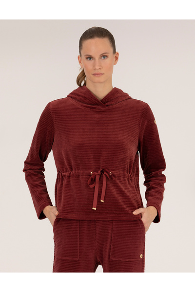 Pierre Cardin Crvena dukserica sa kapuljačom, udobnog kroja, 50254073-VR014