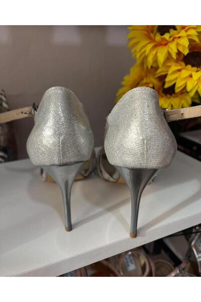 SUNA Dora Silver Leather -Dance, Tango and Evening Shoes