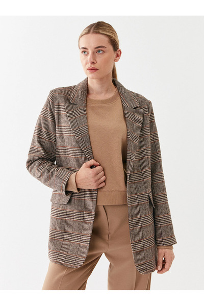 ONLY 15292901 Onlelın Boston Check Blazer Cc Otw