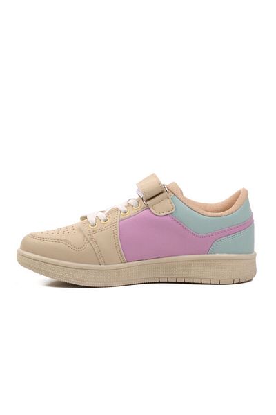 WALKWAY Beige Lilac Green - Girl's Sneakers