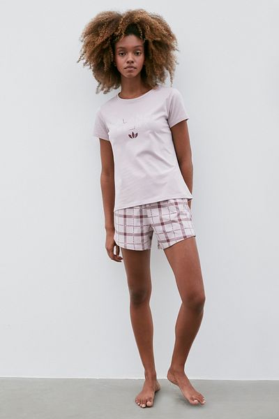 Penti Relax Checked Shorts Set