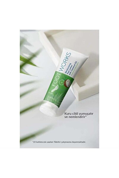 AVON Footworks Hindistan Cevizi Ve Misket Limonu Içeren Ayak Losyonu 75ml