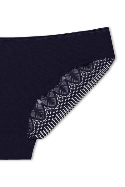 HNX Інтерлок лазерний виріз з мереживною обробкою ззаду Жіночі трусики