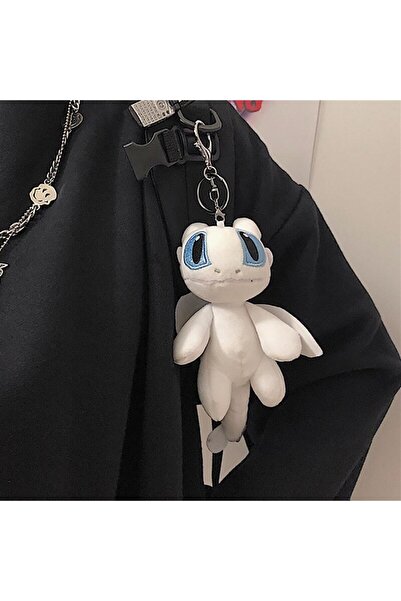 Piraye Gift Ejderhanı Nasıl Eğitirsin Peluş Anahtarlık Beyaz
