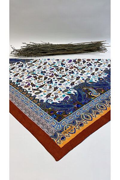 Onur Scarf - Minimal Patterned Craved Digital Print Non-Slip Fashion Scarf Wrinkle Resistant Seasonal Fabric