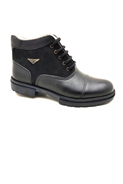 Luis Figo 3408L Uis Figo Leather Zippered Garni Men's Daily Boots