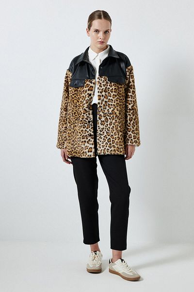 Touché Privé ΠΑΛΤΟ ΜΕ ΓΑΡΝΙΕΡ LEOPARD