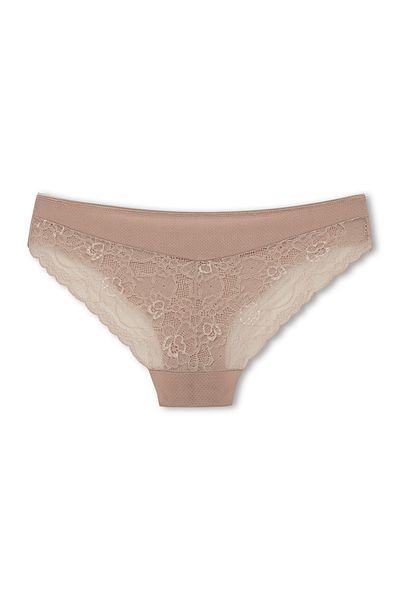 HNX Interlock Laser Cut Back Lace Slip Women's Panties