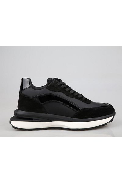 MARCOMEN 20343 Genuine Leather Black Men's Casual Shoes