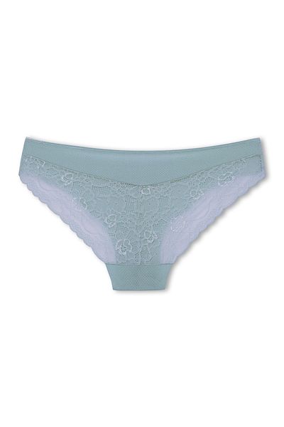 HNX Γυναικεία εσώρουχα Interlock Laser Cut Lace Slip πίσω