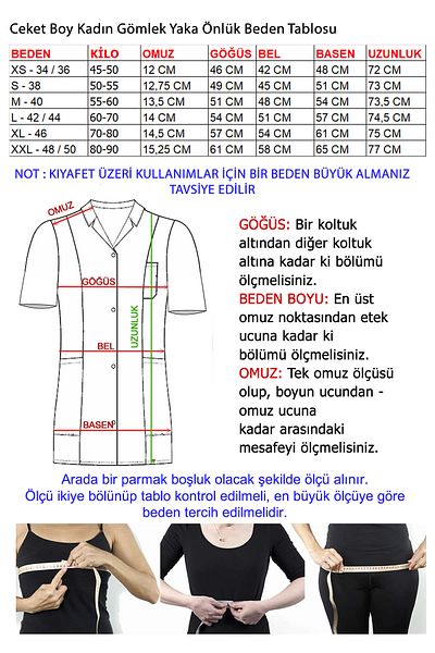 TIPTEKS Women's Short Sleeve Shirt Collar Jacket Oversize - White Doctor's Coat Pharmacist's Coat