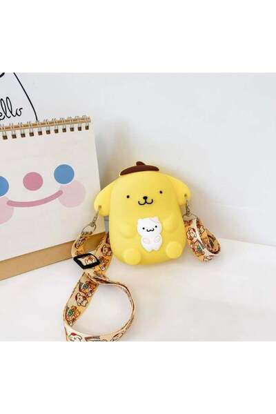 Piraye Gift Pom Pom Purin Silikon Çanta 14 Cm