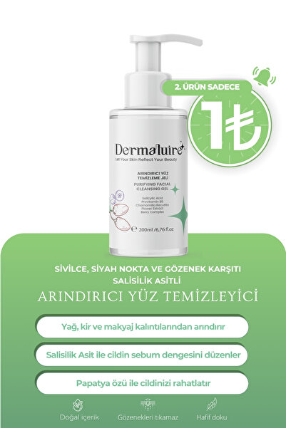 Dermaluire Sivilce, Siyah Nokta Ve Gözenek Karşıtı Salisilik Asitli Arındırıc...